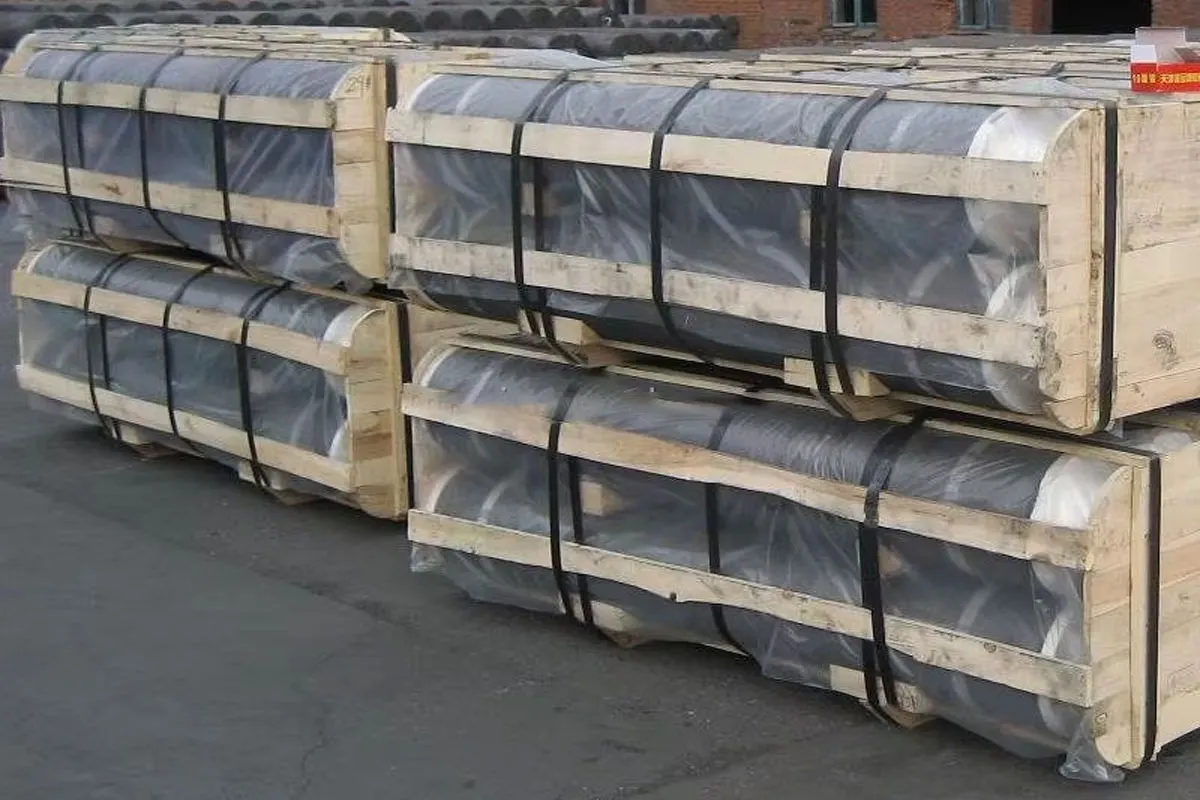 Wooden export crates packed and strapped for shipment